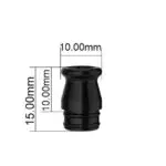 Drip Tip 510 U Delrin Nero - Fumytech - immagine 2